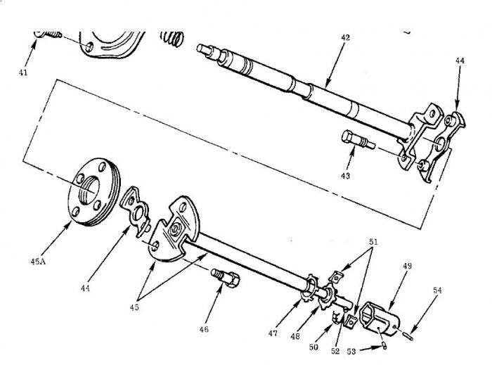 78 Steering Shaft, Std Tr pic.JPG