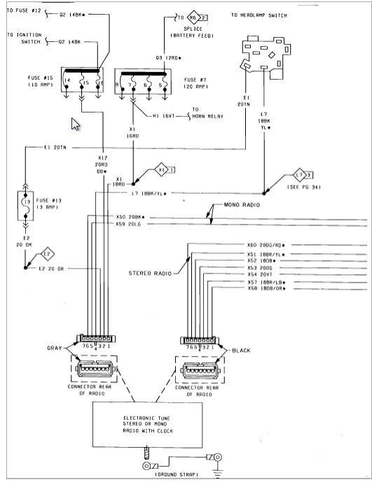 Radio Wiring Diagram | For FMJ Bodies Only