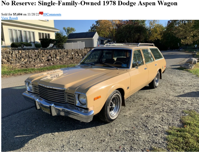 Screenshot 2023-01-30 at 10-36-42 No Reserve Single-Family-Owned 1978 Dodge Aspen Wagon.png