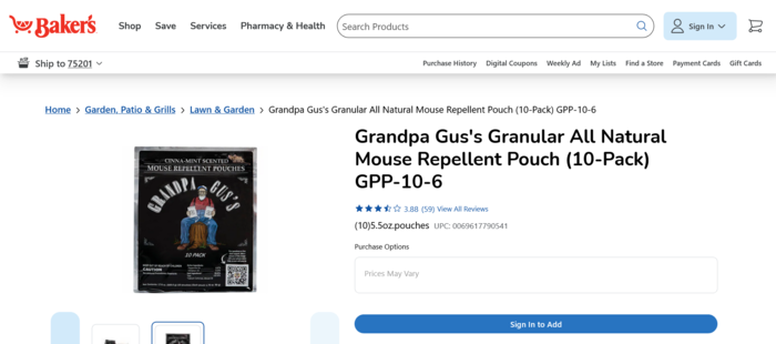 Screenshot 2023-10-17 at 19-50-28 Baker’s - Grandpa Gus's Granular All Natural Mouse Repellent...png
