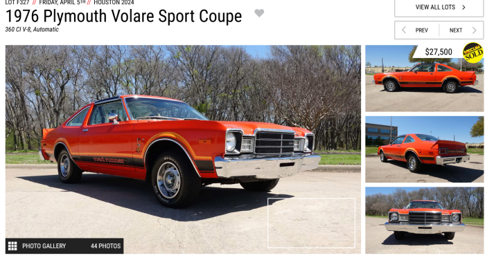 Screenshot 2024-04-05 at 17-42-33 1976 Plymouth Volare Sport Coupe at Houston 2024 as F327 - M...png