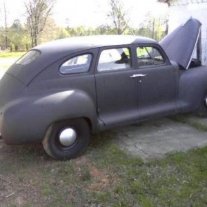 47 plymouth p12 flattie/3 tree