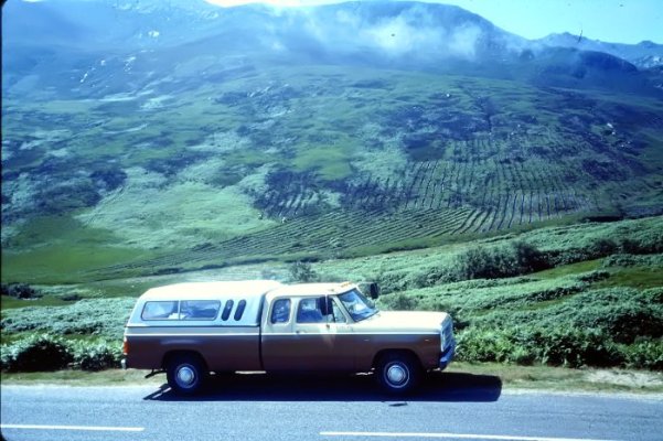 1978 Dodge Club cab in Scotland 1983.JPG