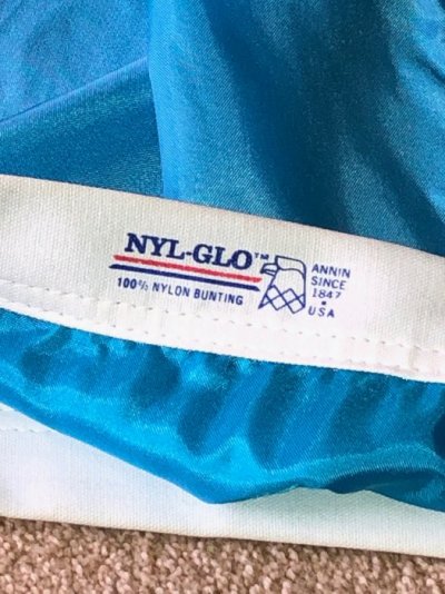 vintage 4x6 pentastar flag close up.JPG